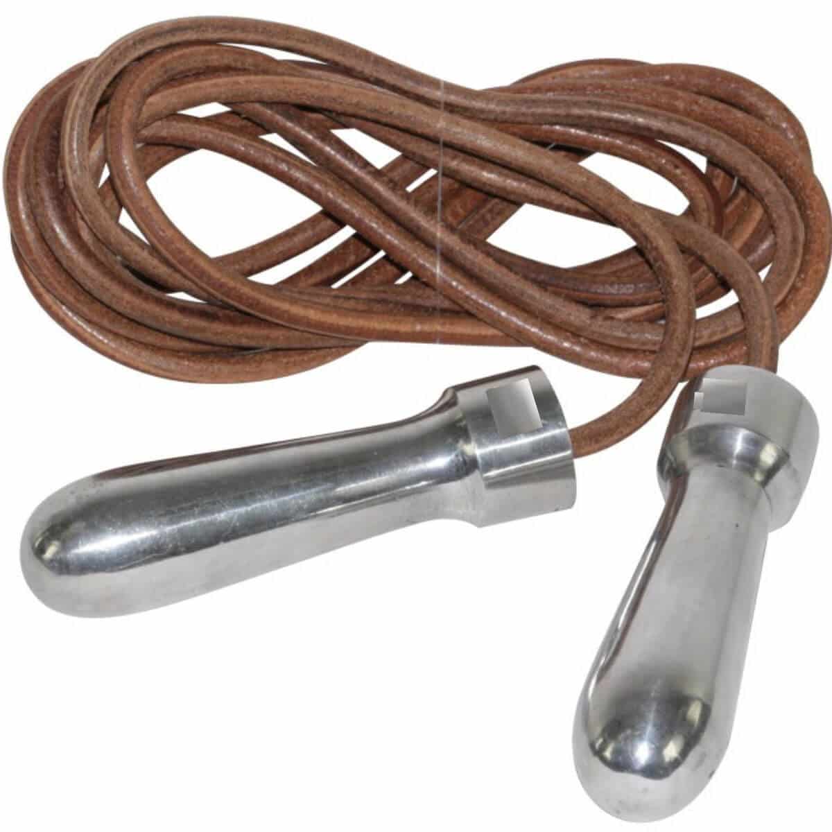 Xpeed XP809 Leather Skipping Rope With Aluminum Handles